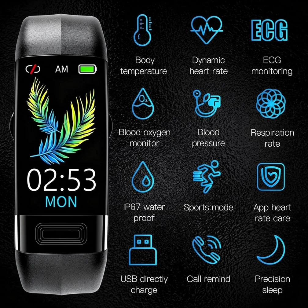 Pedometer Watch for Women & Men | ECG, Blood Pressure & Sleep Tracking | Vitaro - Image 4