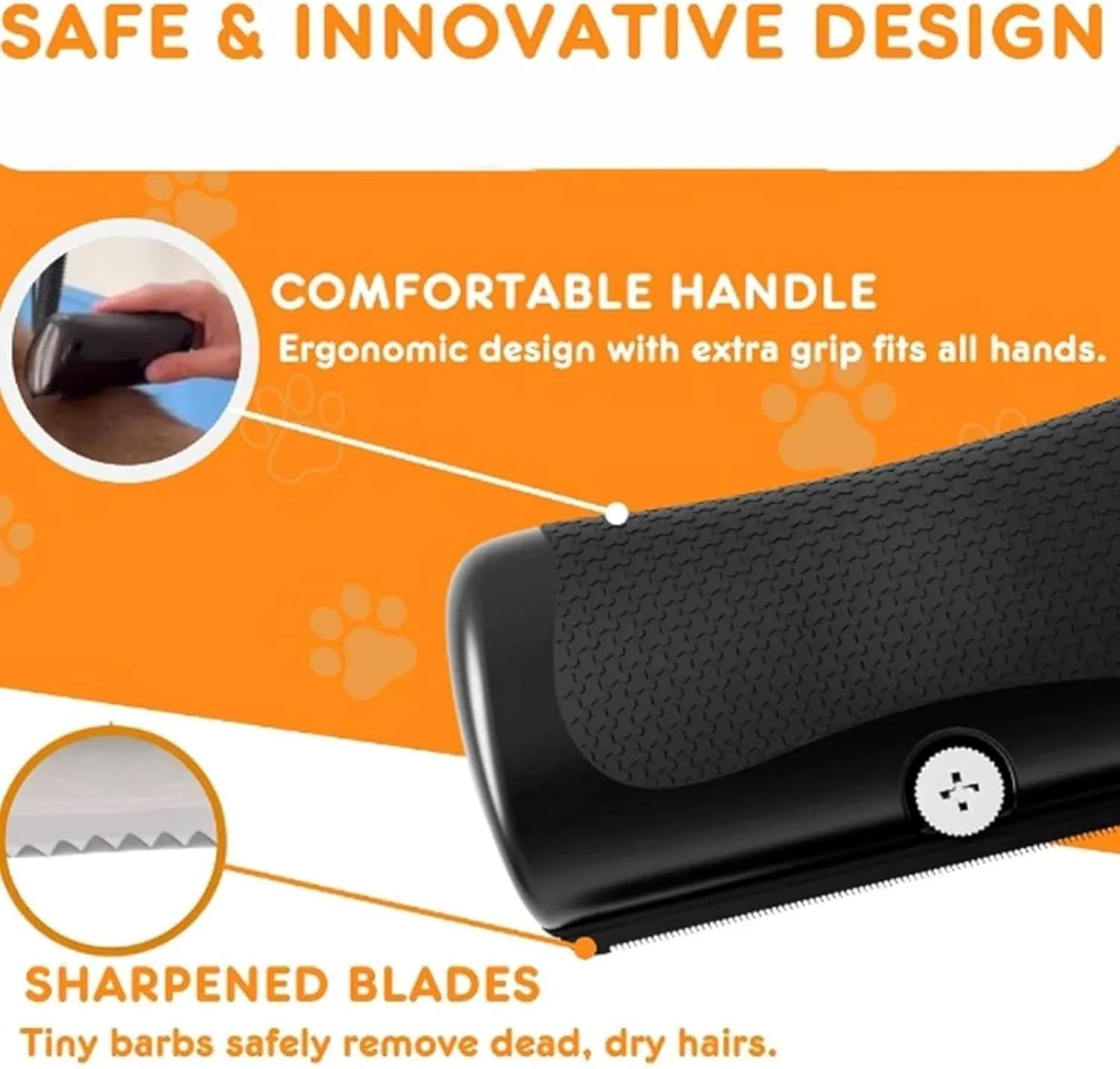 Pet Brush | Gentle Metal Blade Grooming | Reduces Shedding Fast | HairSwipe - Image 4