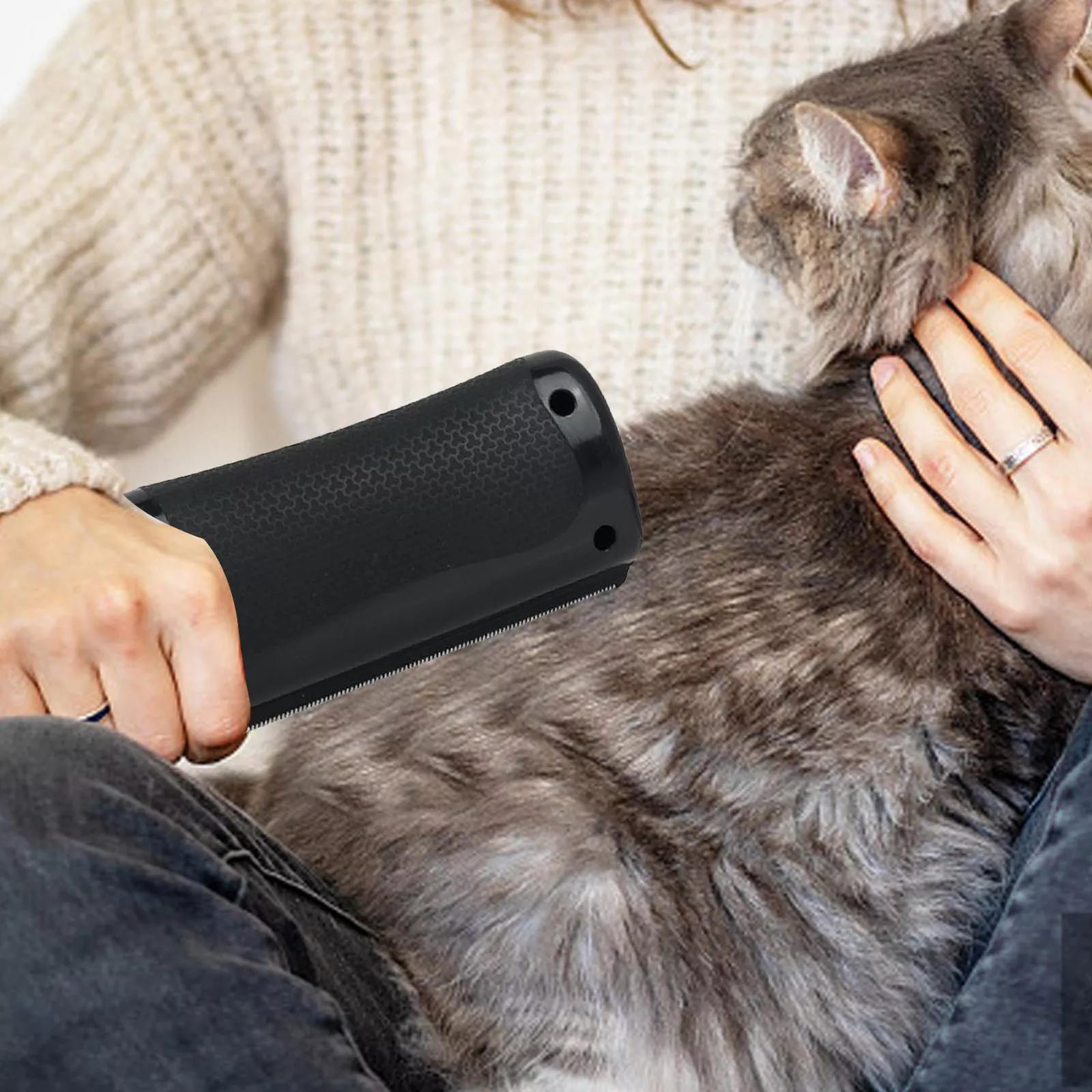 Pet Brush | Gentle Metal Blade Grooming | Reduces Shedding Fast | HairSwipe - Image 6