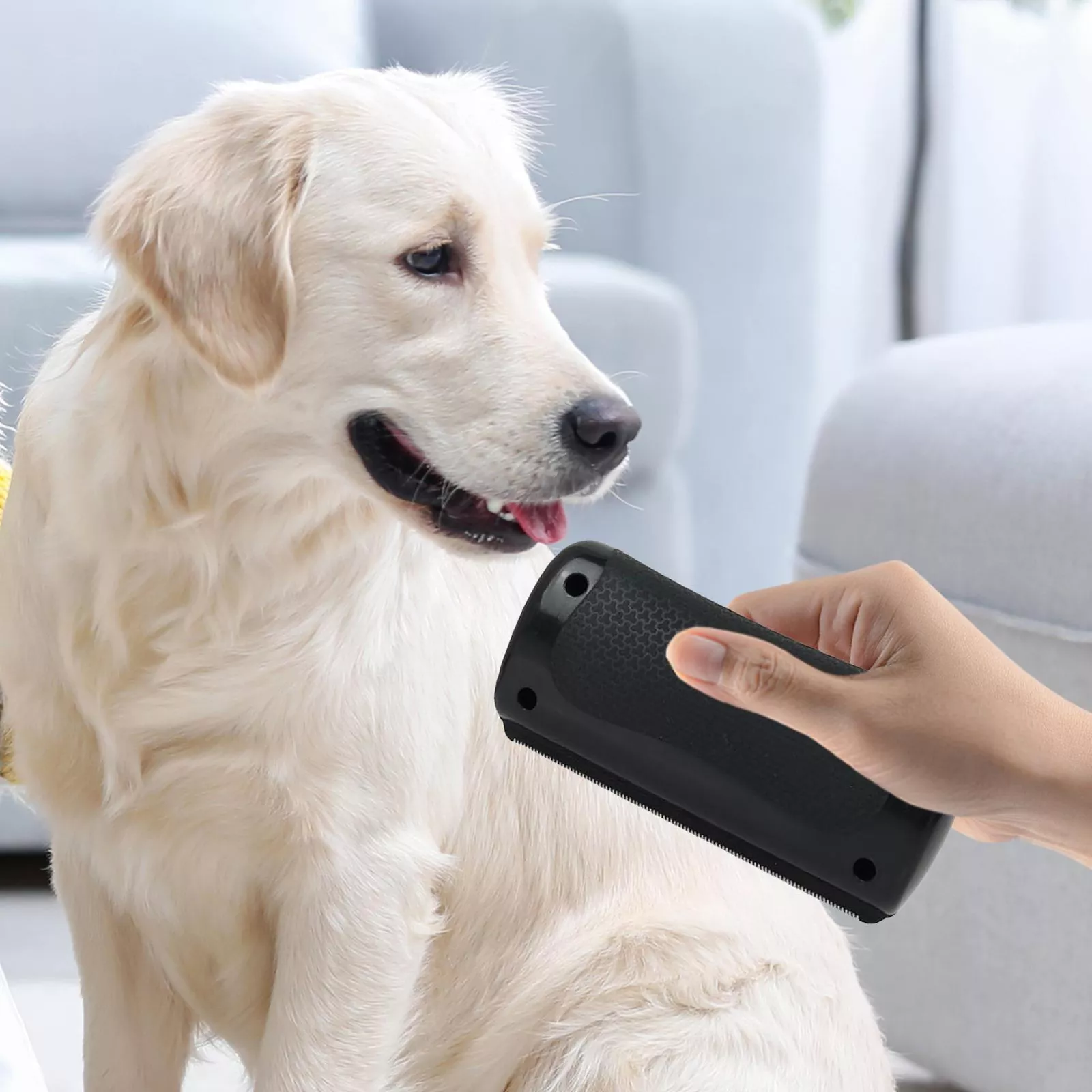 Pet Brush | Gentle Metal Blade Grooming | Reduces Shedding Fast | HairSwipe - Image 7