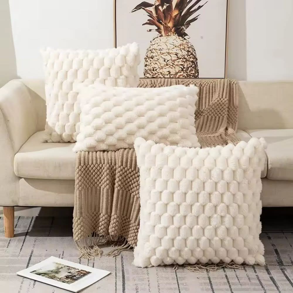 Pillow Cover | Cozy Texture Upgrade | 3D Plush Bubble Cushion Case | PlushNest - Image 10