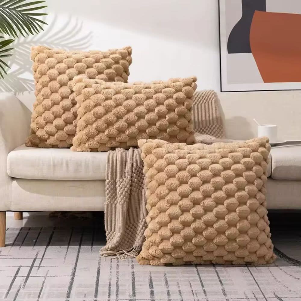 Pillow Cover | Cozy Texture Upgrade | 3D Plush Bubble Cushion Case | PlushNest - Image 11
