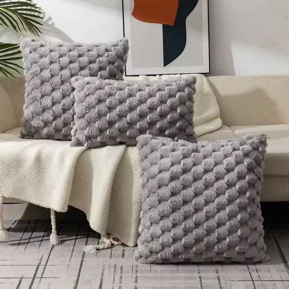 Pillow Cover | Cozy Texture Upgrade | 3D Plush Bubble Cushion Case | PlushNest - Image 12