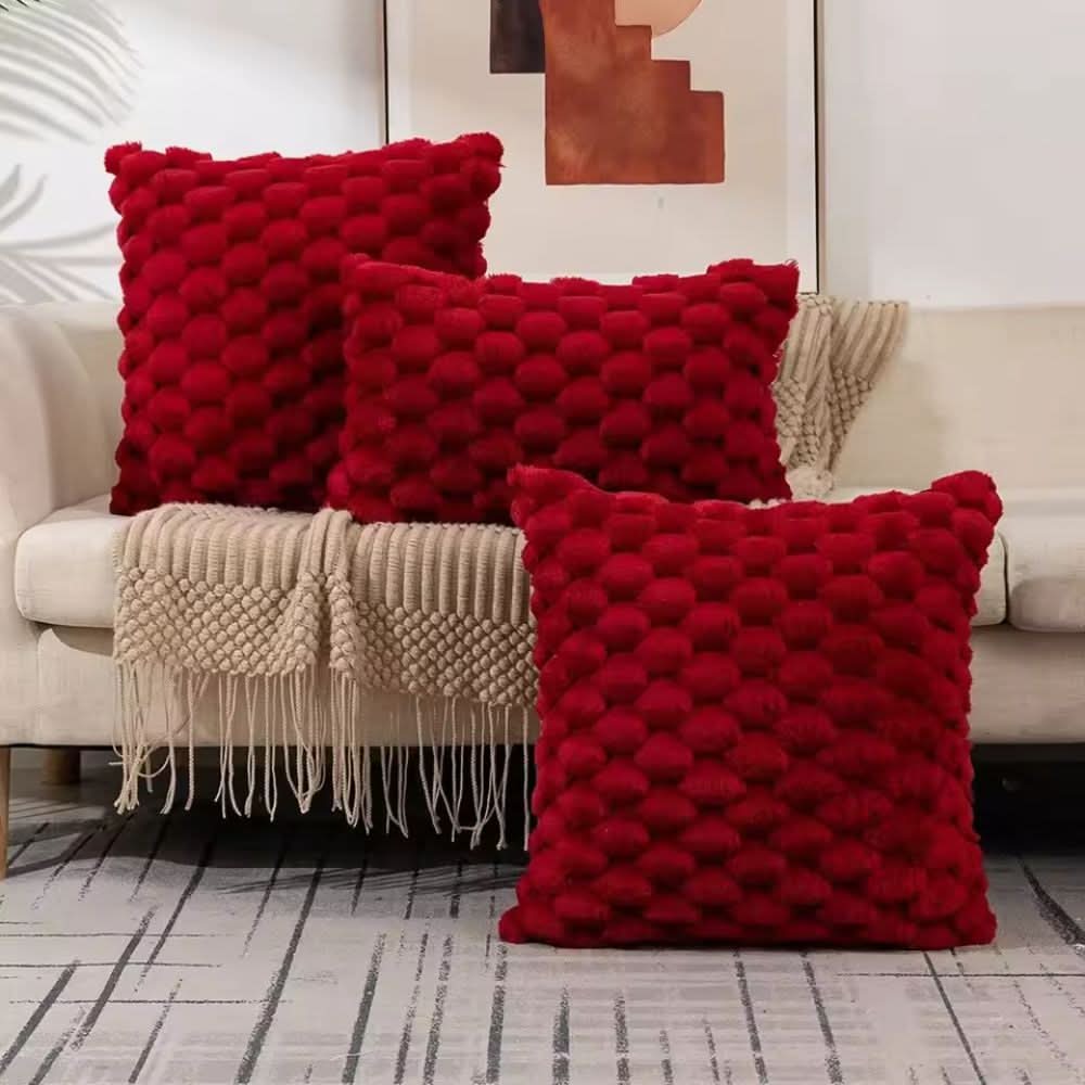 Pillow Cover | Cozy Texture Upgrade | 3D Plush Bubble Cushion Case | PlushNest - Image 14