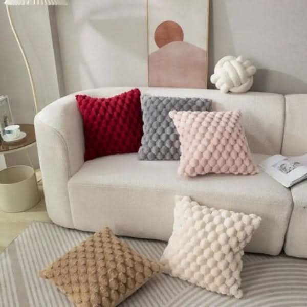 Pillow Cover | Cozy Texture Upgrade | 3D Plush Bubble Cushion Case | PlushNest - Image 5