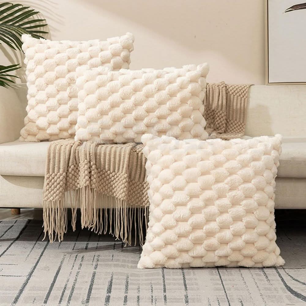 Pillow Cover | Cozy Texture Upgrade | 3D Plush Bubble Cushion Case | PlushNest - Image 8