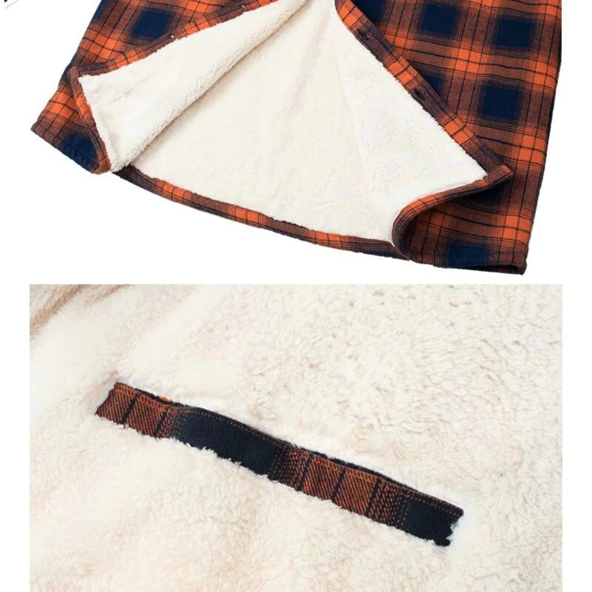 Plaid Shirt Jacket | Button Up Jacket | Warm Layered Comfort - Image 10