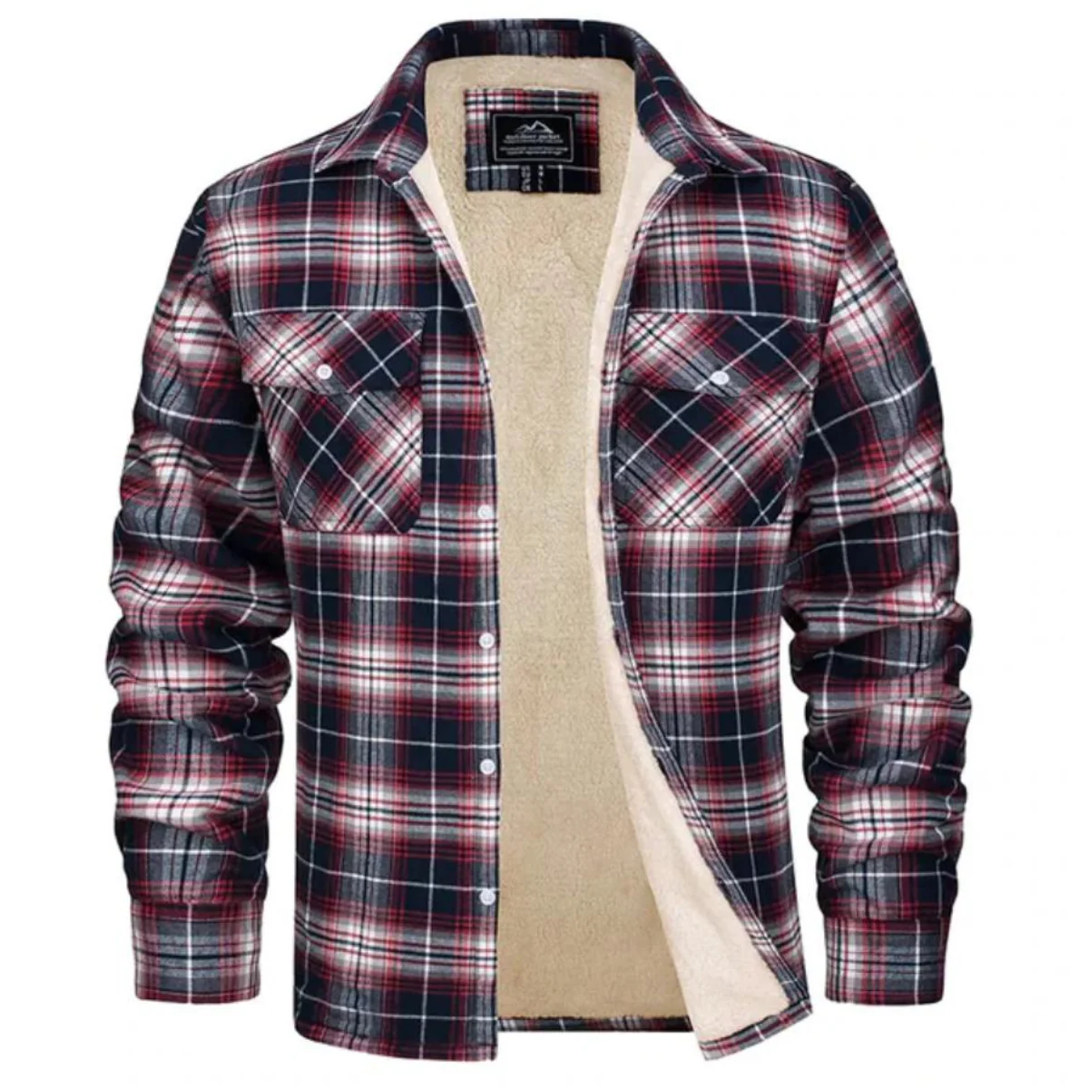 Plaid Shirt Jacket | Button Up Jacket | Warm Layered Comfort - Image 3