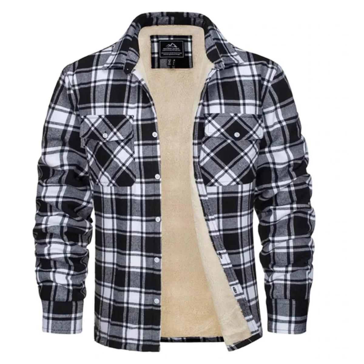 Plaid Shirt Jacket | Button Up Jacket | Warm Layered Comfort - Image 4