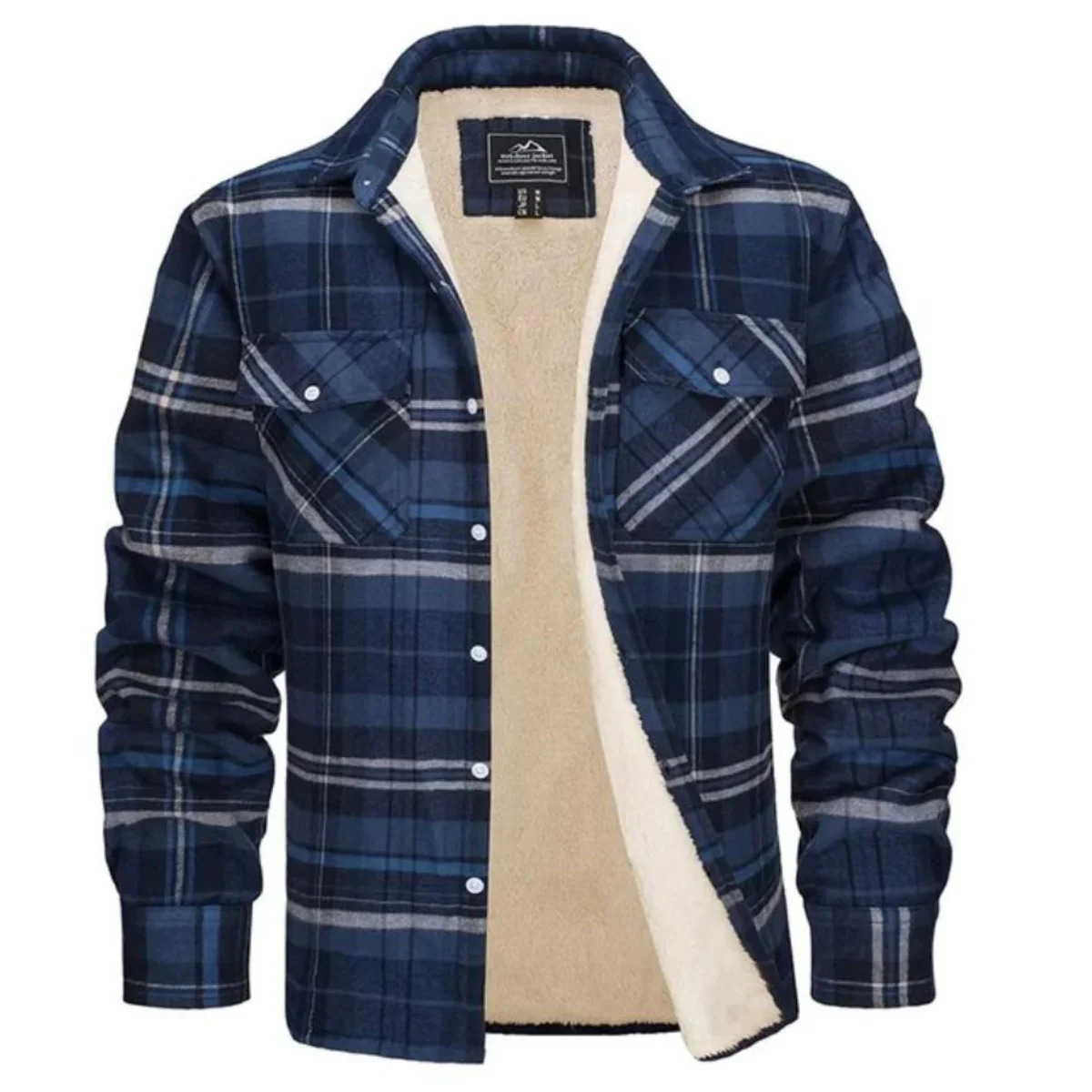 Plaid Shirt Jacket | Button Up Jacket | Warm Layered Comfort - Image 7