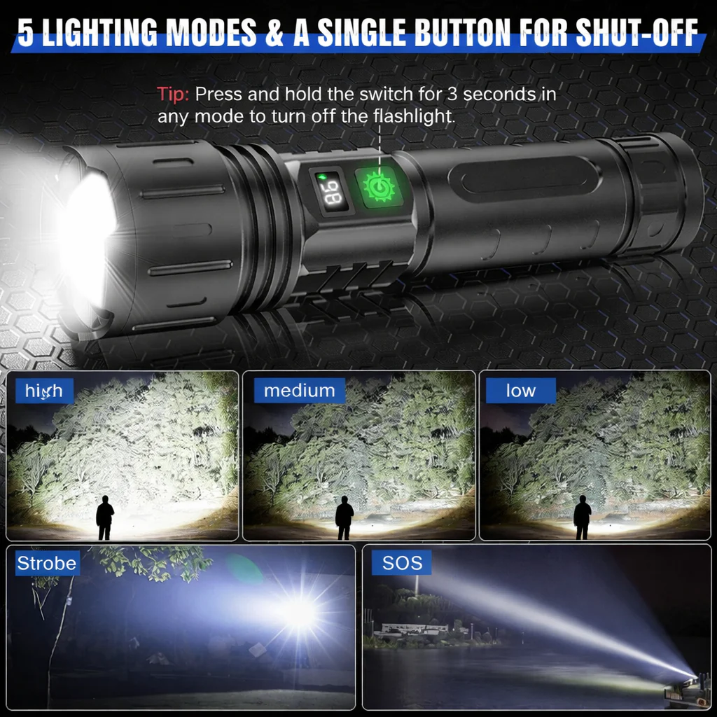 Pocket Lantern | Extreme Brightness & Long Battery Life | USB-C Rechargeable Tactical LED Flashlight | UltraBeam - Image 3