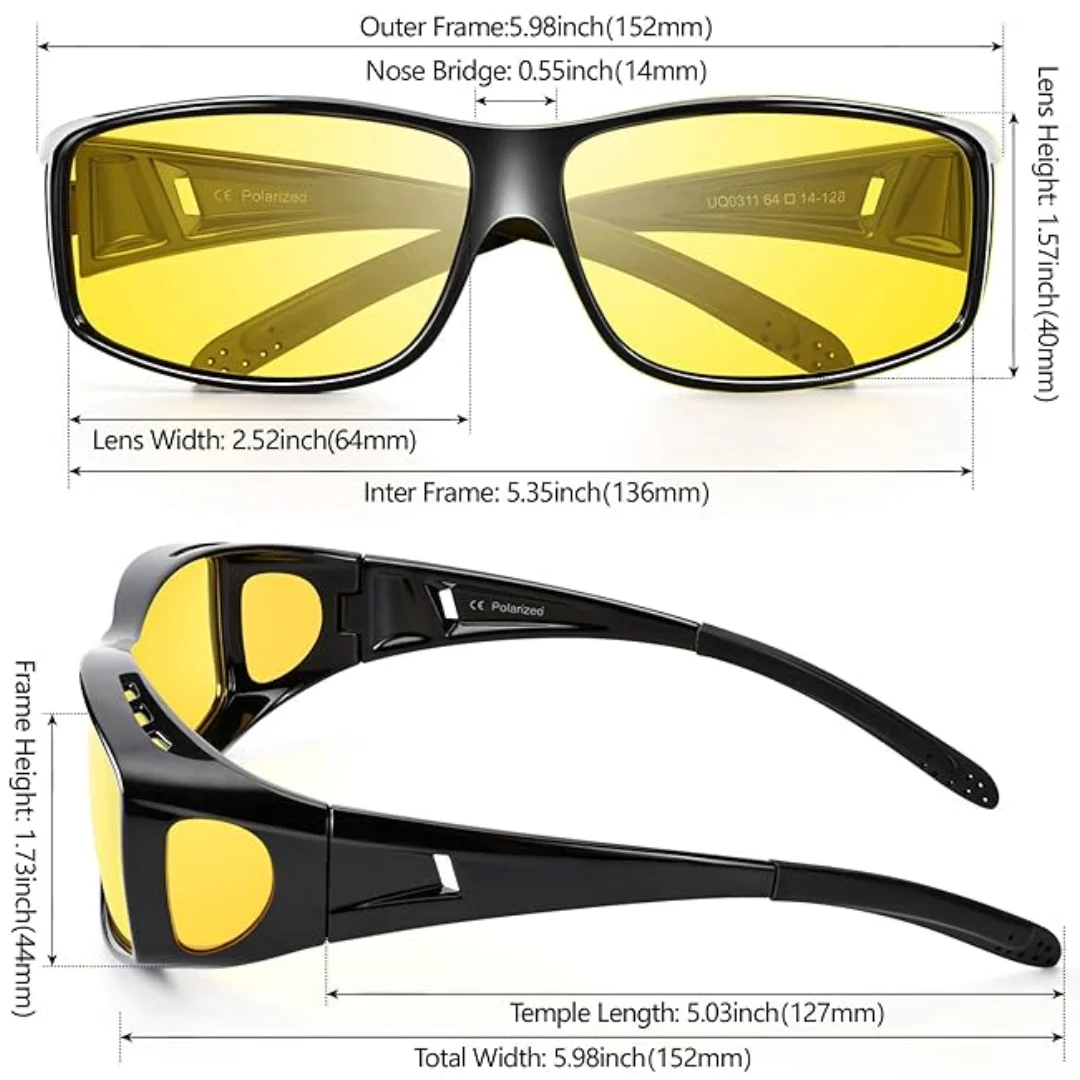 Polaroid Glass | Polarized Night Driving Glasses | Anti-Glare & Lightweight | NightDrive - Image 7
