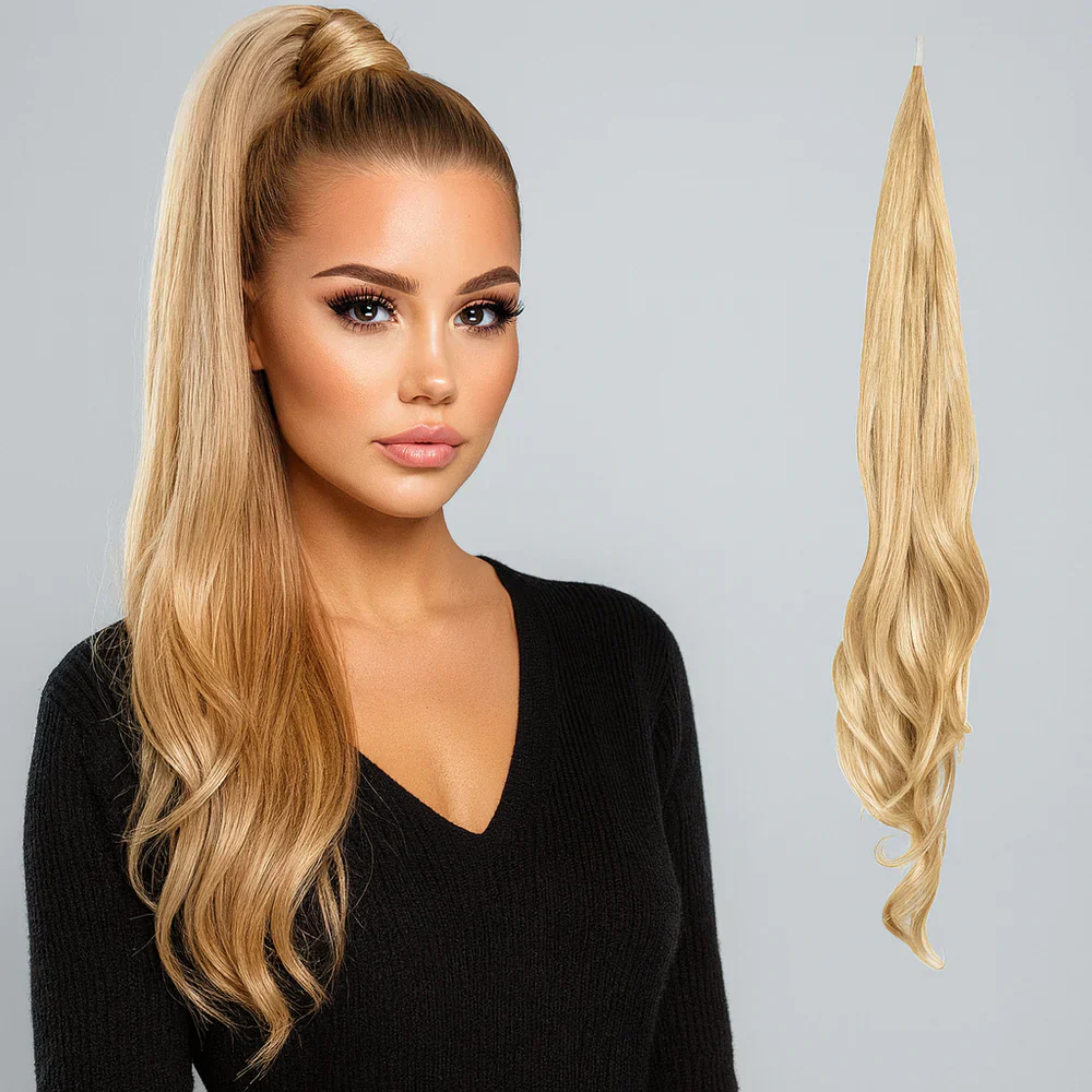 Ponytail Extension | Natural Look & Feel | Instant Length & Volume | Lisa - Image 2