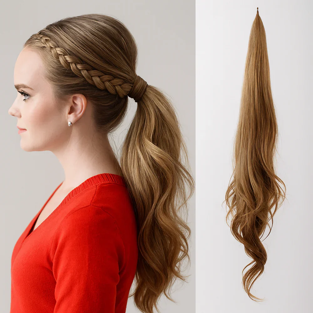 Ponytail Extension | Natural Look & Feel | Instant Length & Volume | Lisa - Image 3