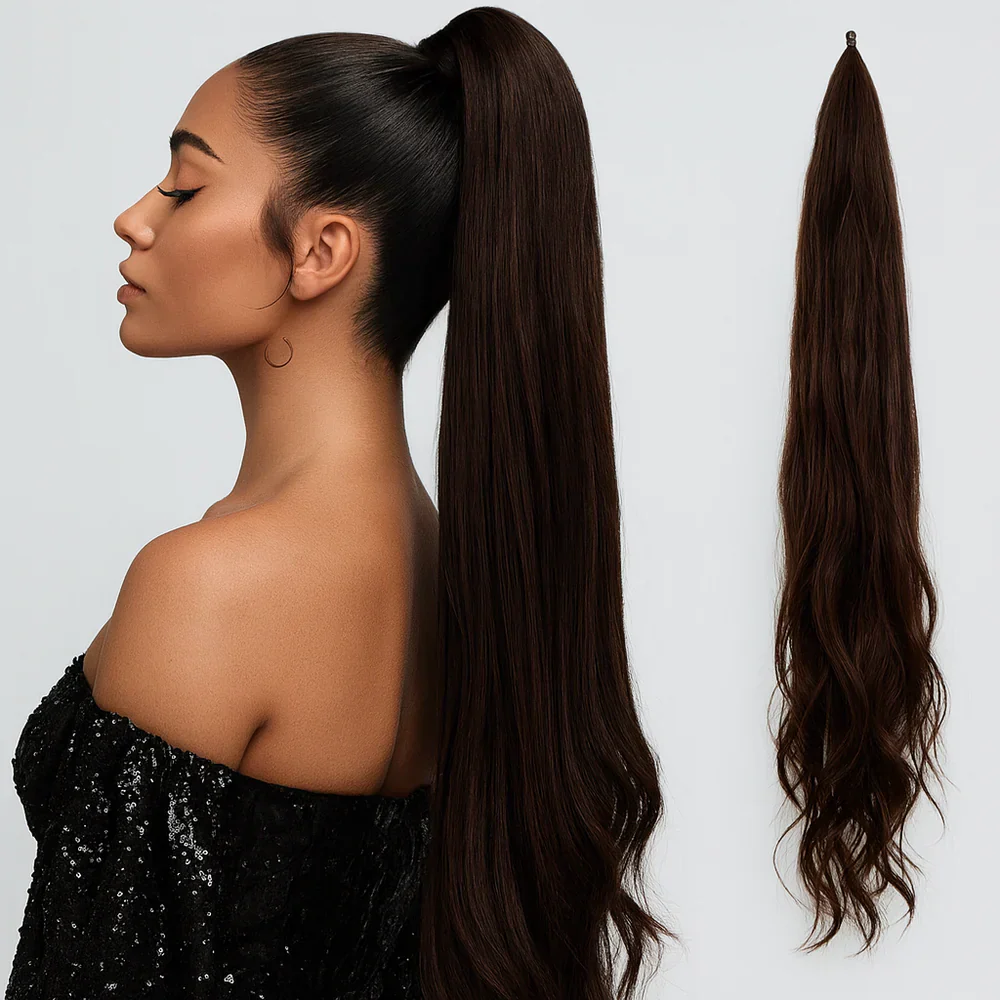 Ponytail Extension | Natural Look & Feel | Instant Length & Volume | Lisa - Image 5