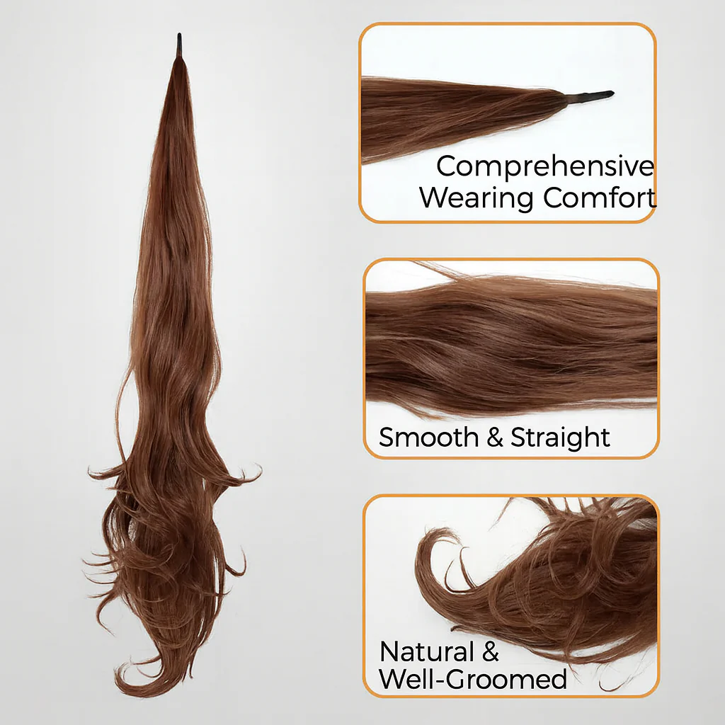 Ponytail Extension | Natural Look & Feel | Instant Length & Volume | Lisa - Image 8
