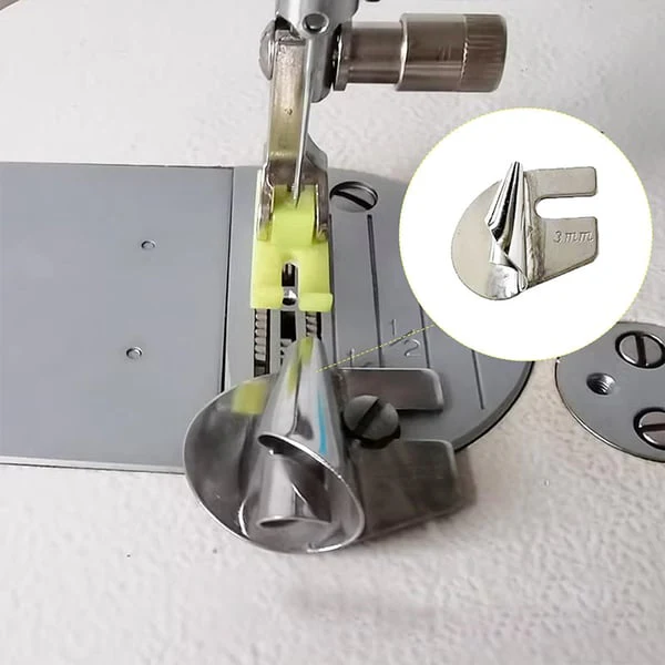 Precision Edge Stitcher | Multi-Size Stainless Steel Rolled Hemmer Foot for Sewing Machines | HemMaster - Image 12