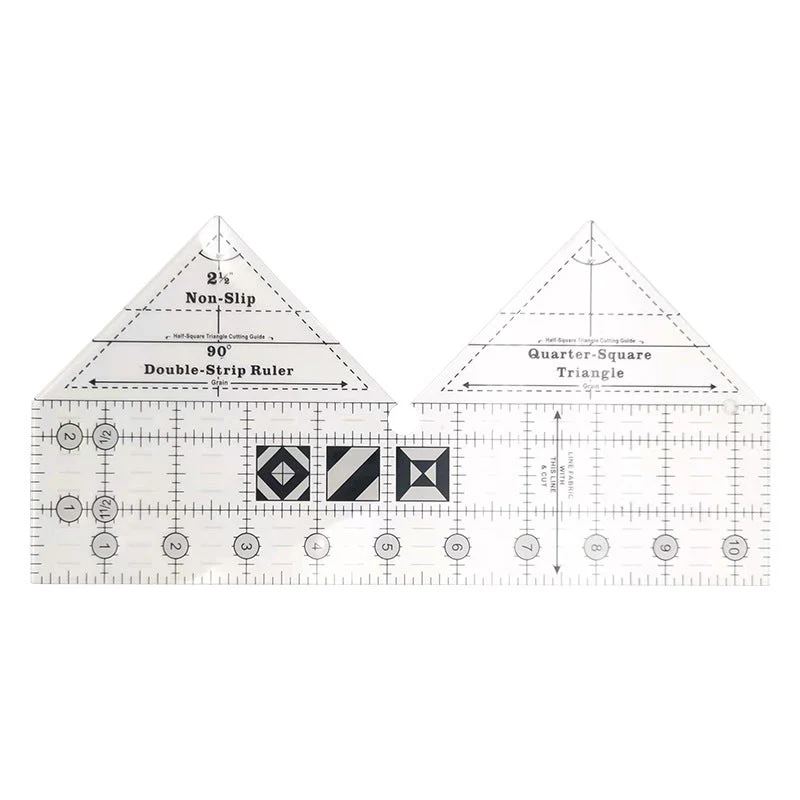 Quilting Ruler | 90° Double Strip Design | Accurate Cutting | Beginner Friendly Tool | QuiltPro - Image 12