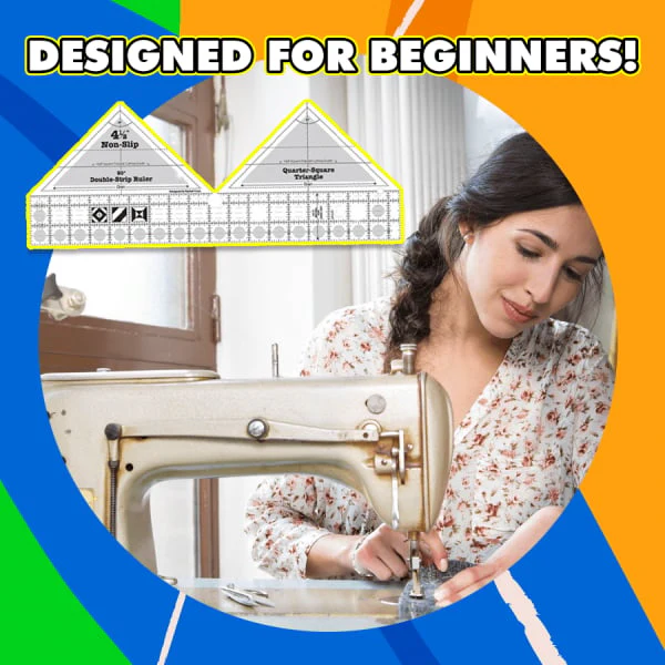 Quilting Ruler | 90° Double Strip Design | Accurate Cutting | Beginner Friendly Tool | QuiltPro - Image 3
