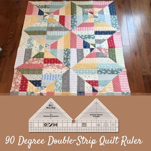 Quilting Ruler | 90° Double Strip Design | Accurate Cutting | Beginner Friendly Tool | QuiltPro - Image 5