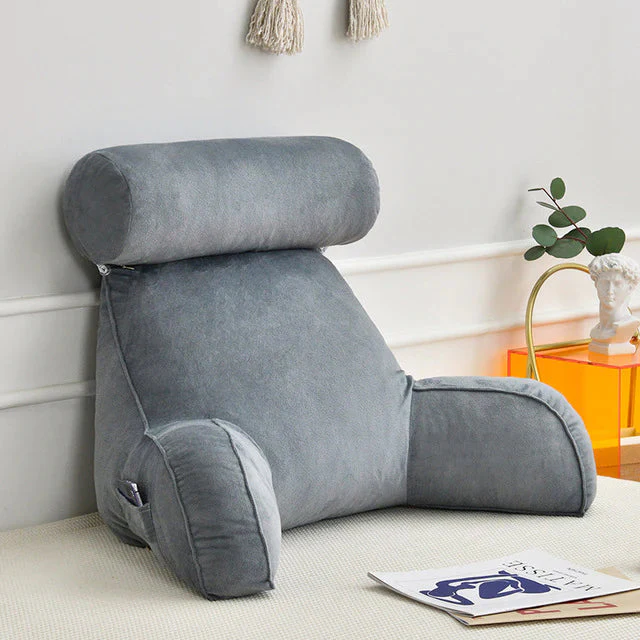 Reading Bed Pillow | Adjustable Neck Support | Armrest Backrest Comfort | CozyRest