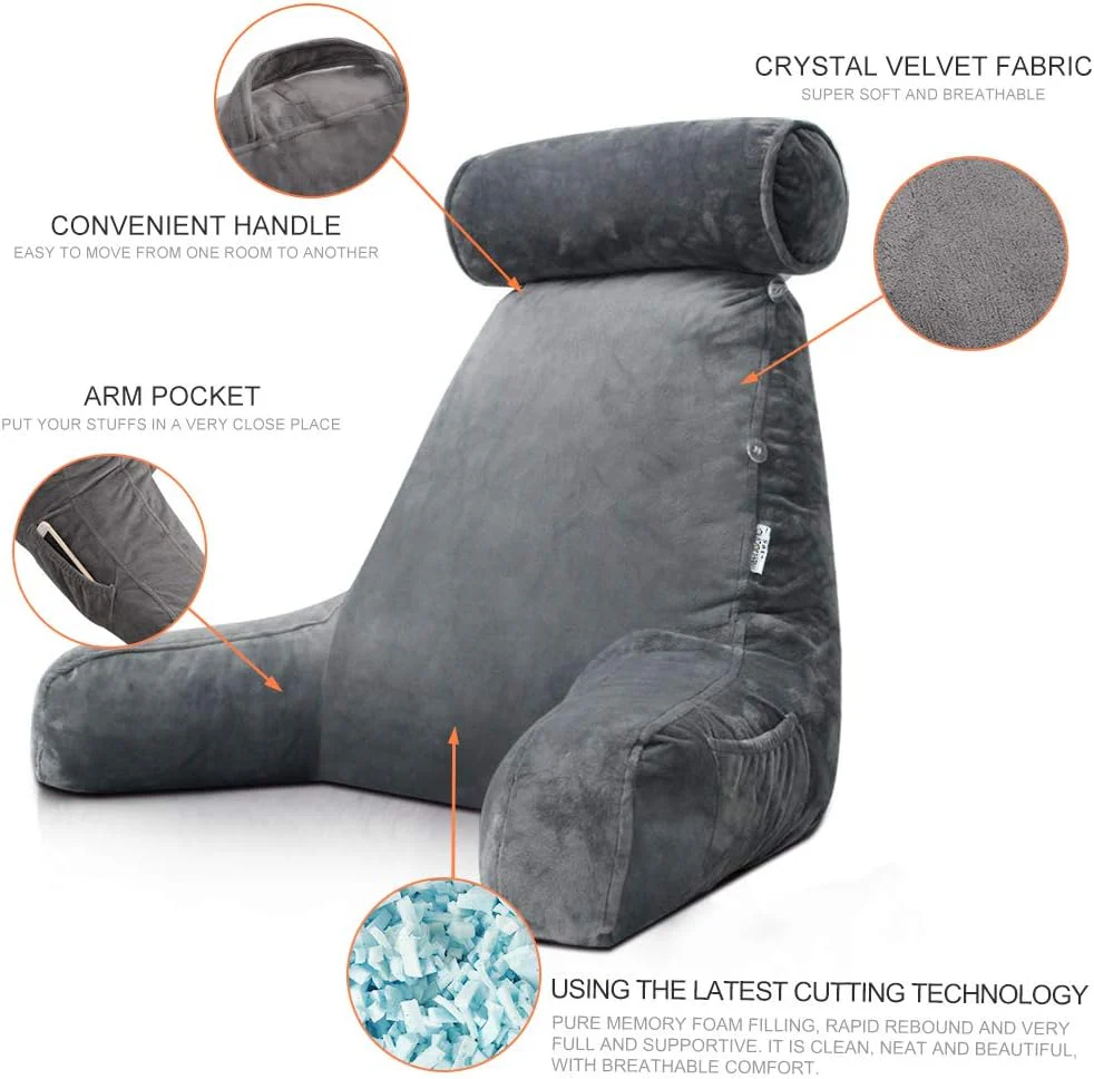 Reading Bed Pillow | Adjustable Neck Support | Armrest Backrest Comfort | CozyRest - Image 2