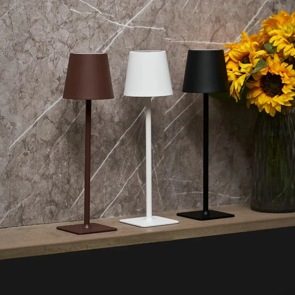 Rechargeable Tall Table Lamp | Wireless Ambient Lighting | Touch-Dimmable LED | LumaTouch - Image 14