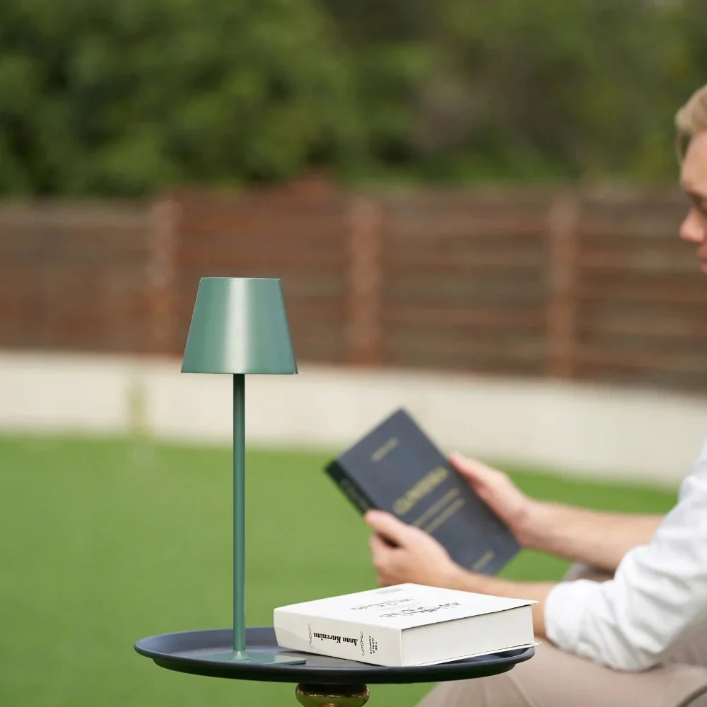 Rechargeable Tall Table Lamp | Wireless Ambient Lighting | Touch-Dimmable LED | LumaTouch - Image 17