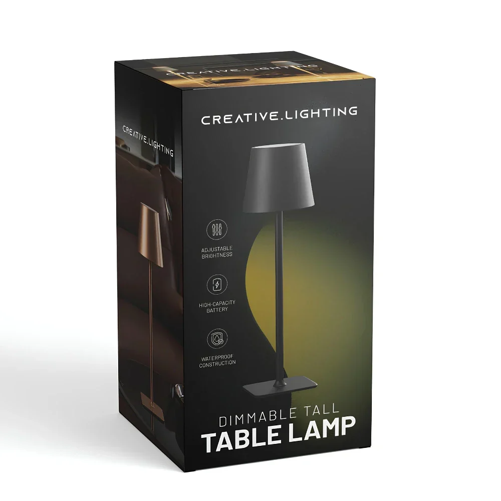 Rechargeable Tall Table Lamp | Wireless Ambient Lighting | Touch-Dimmable LED | LumaTouch - Image 19