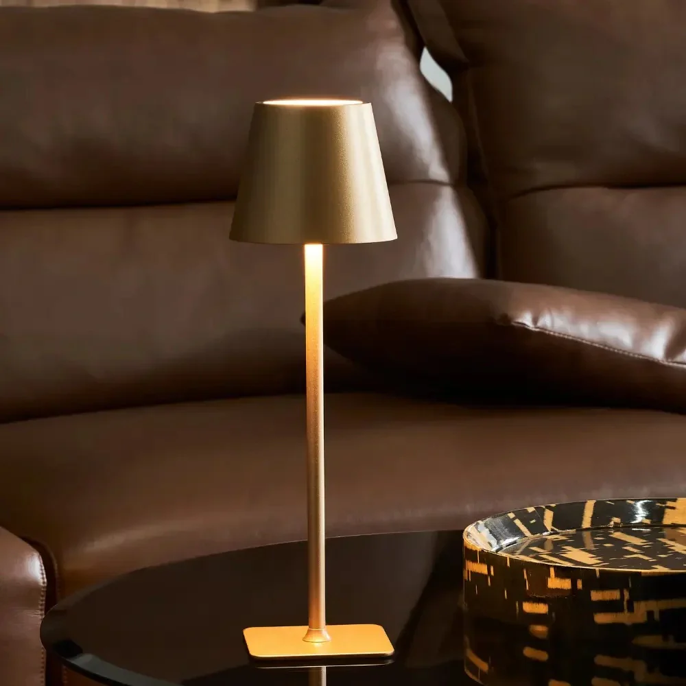 Rechargeable Tall Table Lamp | Wireless Ambient Lighting | Touch-Dimmable LED | LumaTouch - Image 3