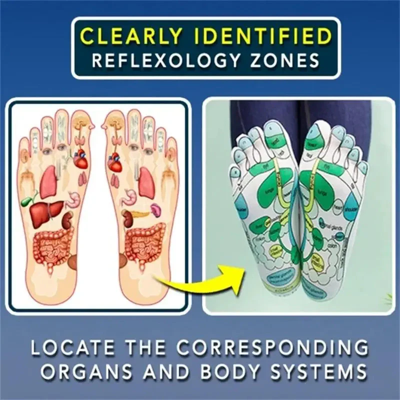 Reflexology Socks | Pressure Point Design | Relaxing Support | Zenfeet Socks - Image 4