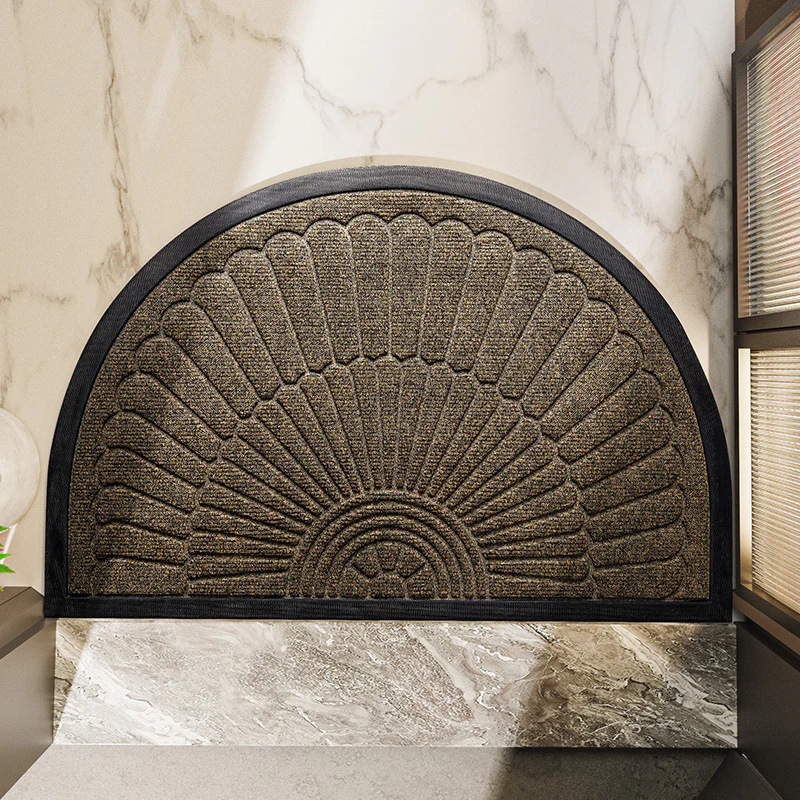 Semi Circular Door Mat | Non Slip Floor Protection | Textured Rubber Backing | EntrySure - Image 5