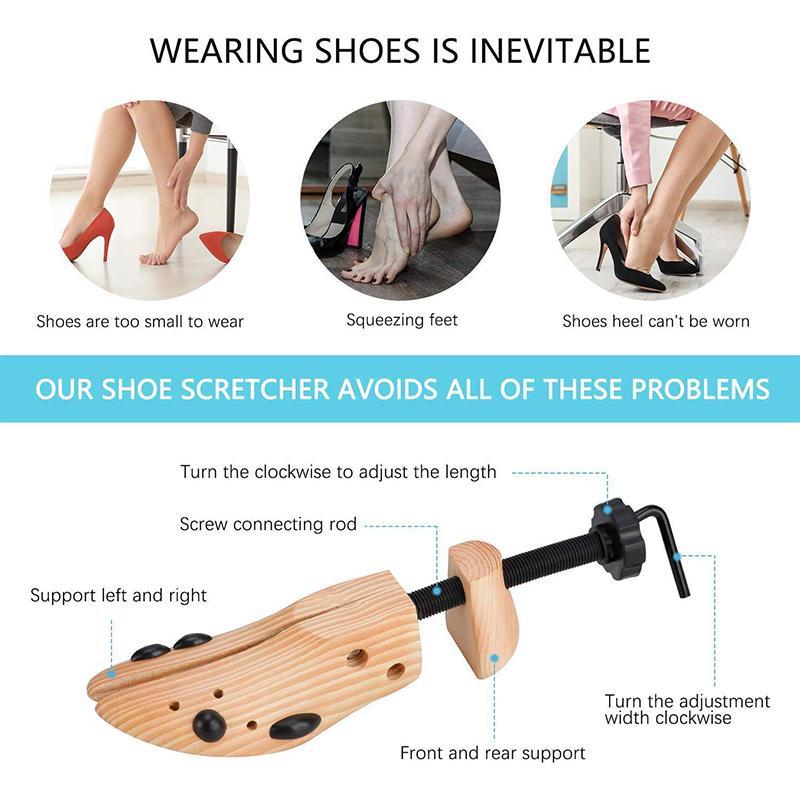 Shoe Stretcher | Adjustable Wooden Design | Custom Fit - Image 3