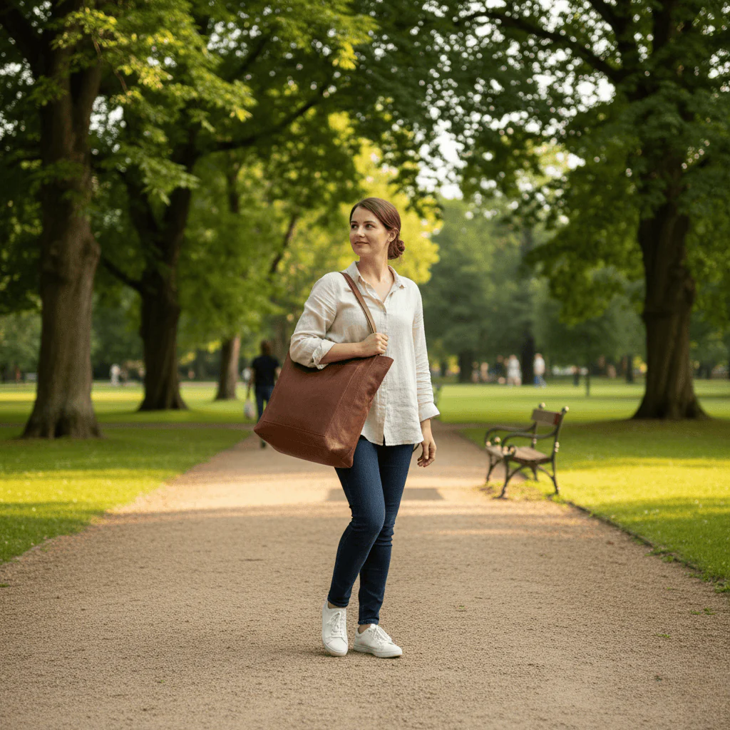 Shoulder Bag | Soft Durable Carry | Organized Inner Pockets | CARMÉ - Image 4