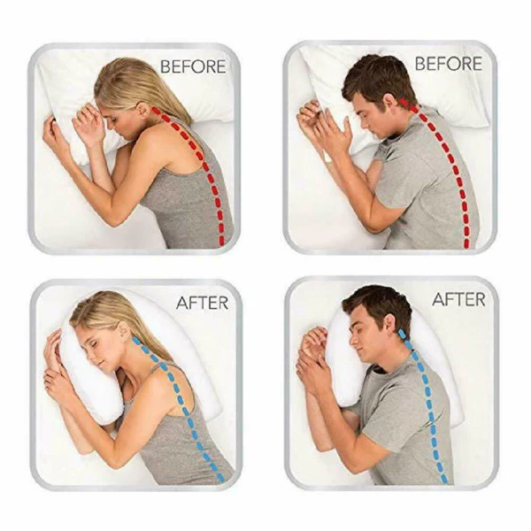 Side Sleeper Pillow | Ear Pressure Relief | Ear Hole | SleepHaven - Image 2