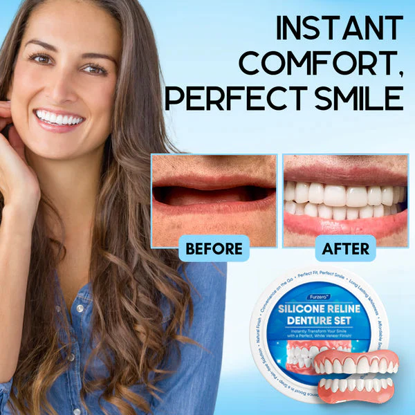 Silicone Reline Denture Set | Secure Denture Fit | BrightFit Veneer - Image 4