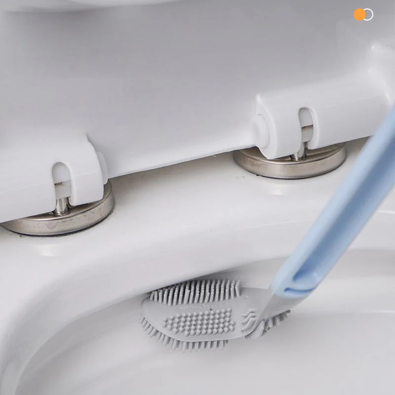 Silicone Toilet Brush | Triangle Head | Flexible TPR Bristles | Wall Mounted | Silicone Toilet Brush