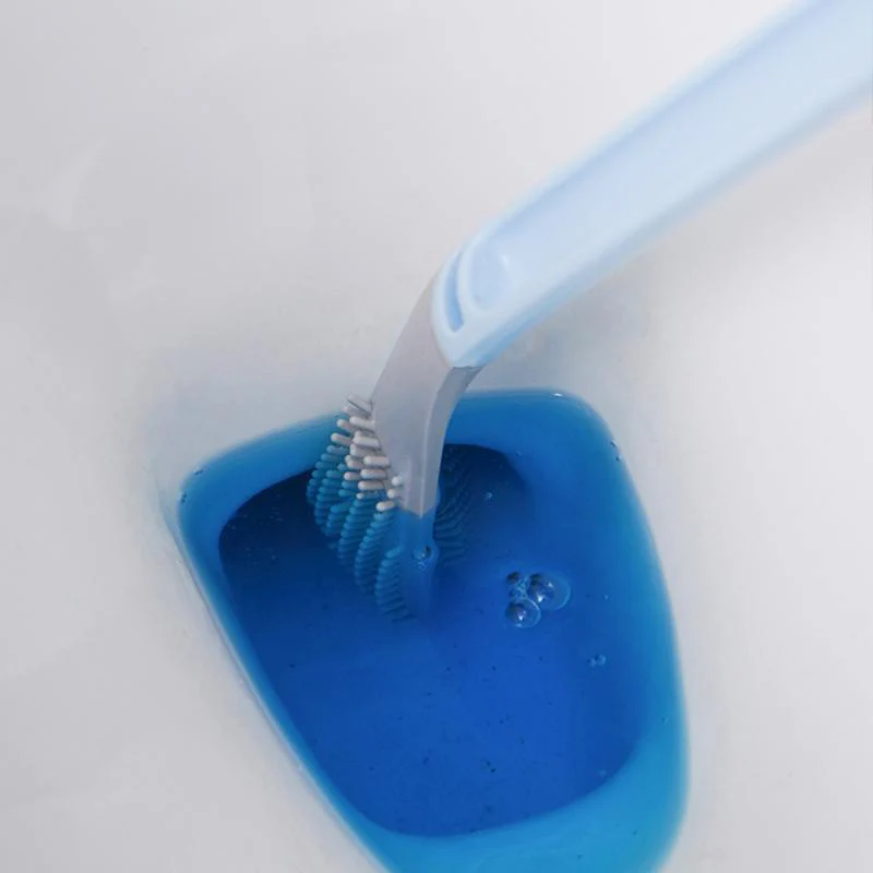 Silicone Toilet Brush | Triangle Head | Flexible TPR Bristles | Wall Mounted | Silicone Toilet Brush - Image 10