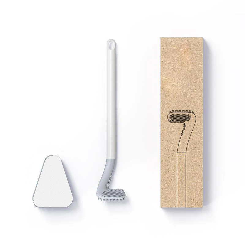 Silicone Toilet Brush | Triangle Head | Flexible TPR Bristles | Wall Mounted | Silicone Toilet Brush - Image 11