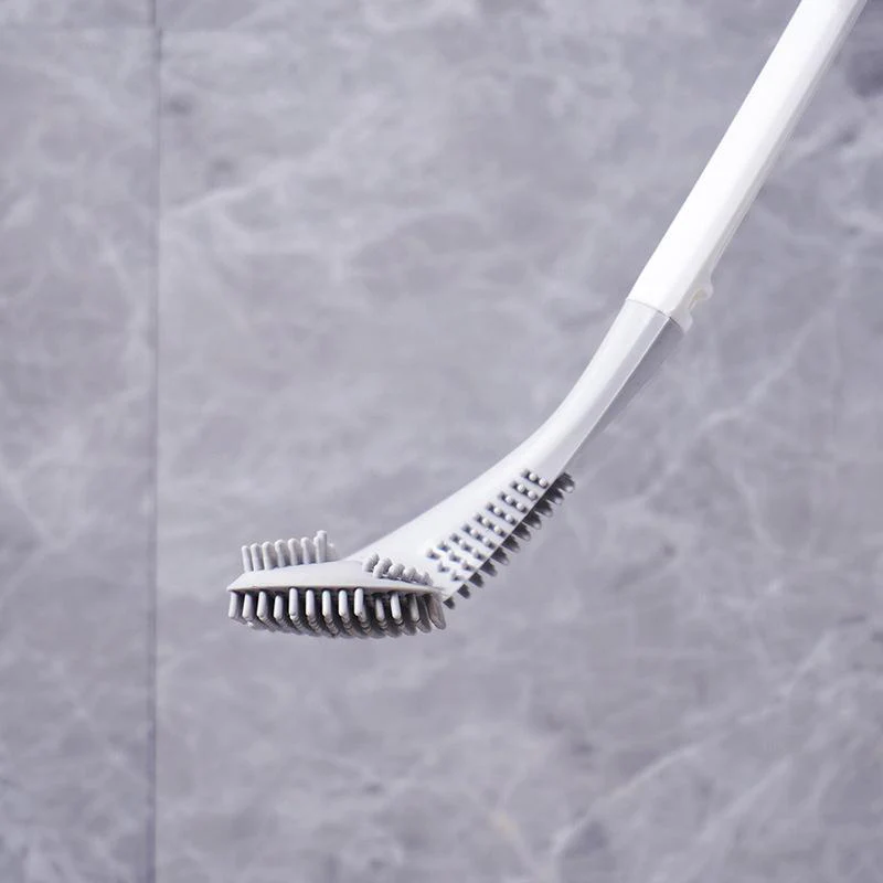 Silicone Toilet Brush | Triangle Head | Flexible TPR Bristles | Wall Mounted | Silicone Toilet Brush - Image 6