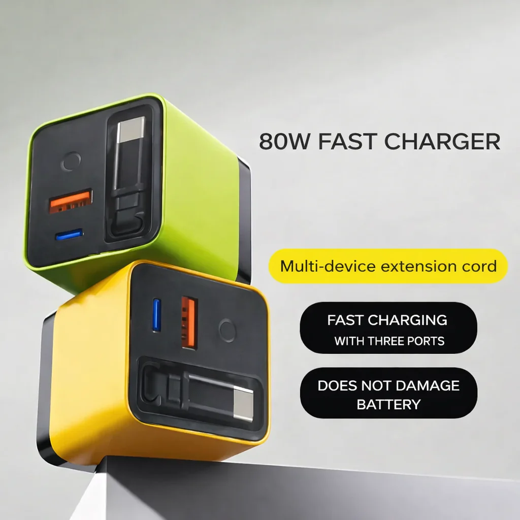 Smart Turbo Charger for Multiple Devices | GaN Fast Charging Wall Adapter | TurboCharge - Image 5