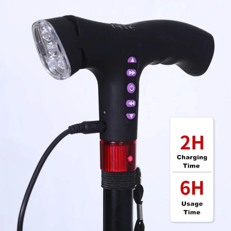 Smart Walking Cane | Automatic Fall Detection | Built-In Alarm | LED Light Support | SmartCane - Image 6