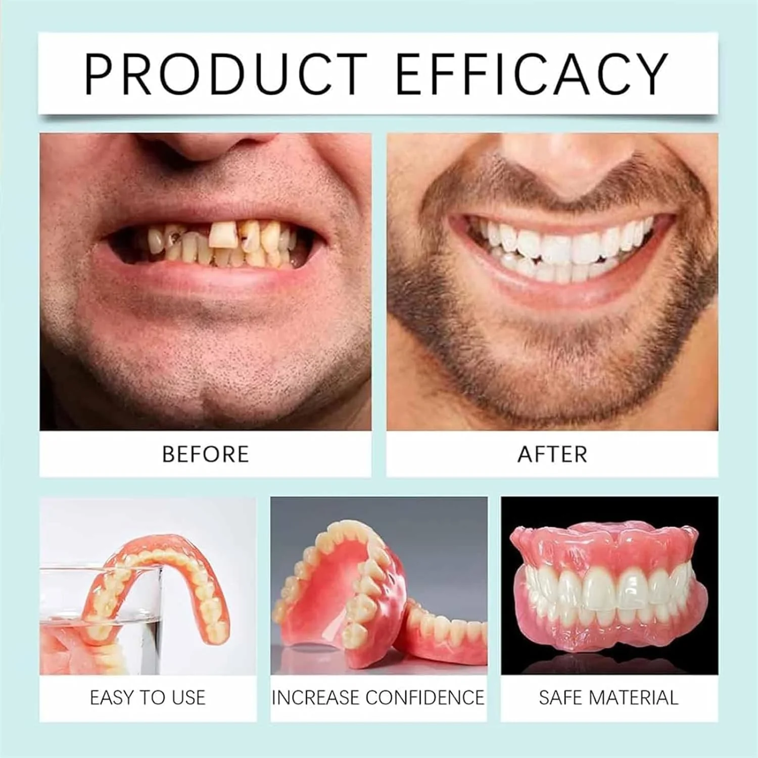 SmileGuard™ Silicone Prosthesis Set – Smile Confidently All Day Without Slipping or Pain - Image 2