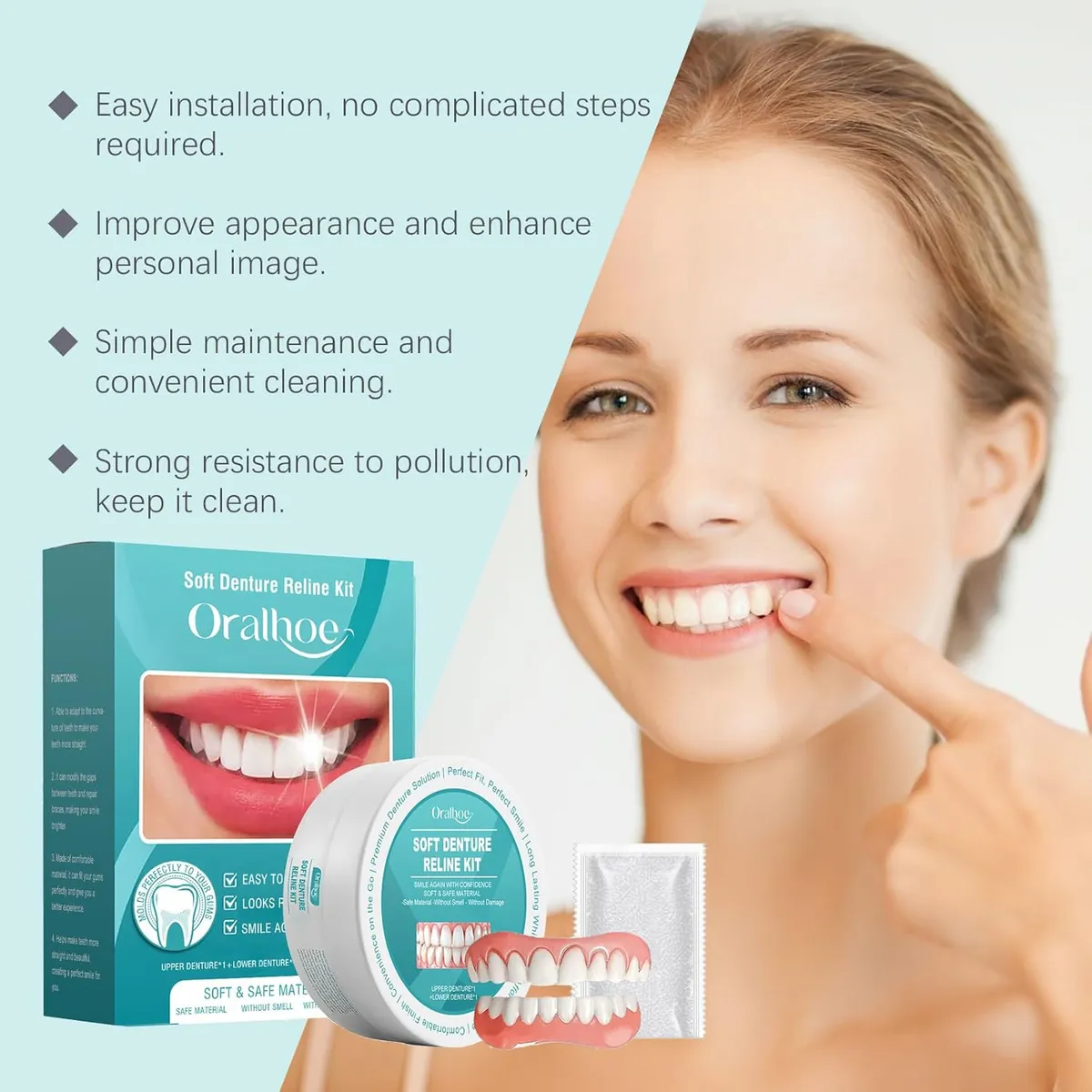 SmileGuard™ Silicone Prosthesis Set – Smile Confidently All Day Without Slipping or Pain - Image 3