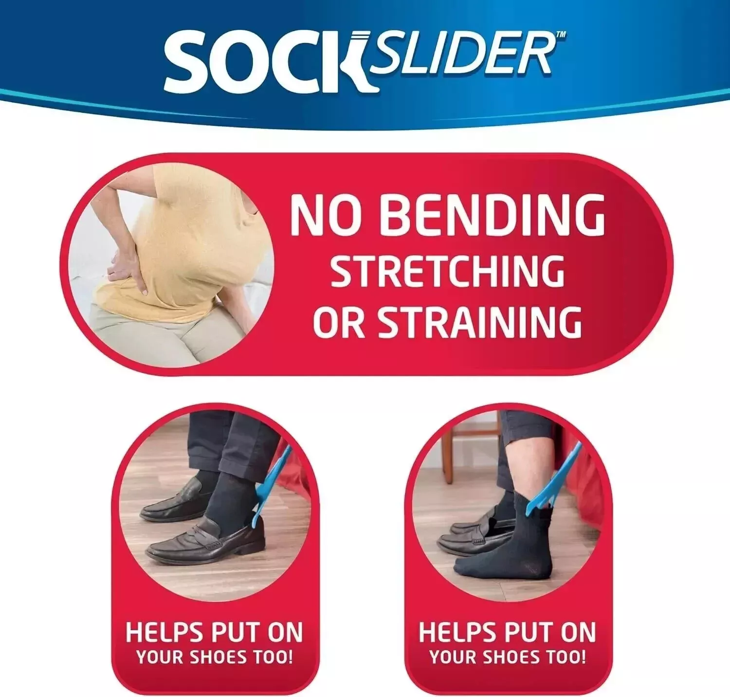 Sock Aid Tool | No Bending Required | Easy Sock & Shoe Assistance | SockSlider - Image 4