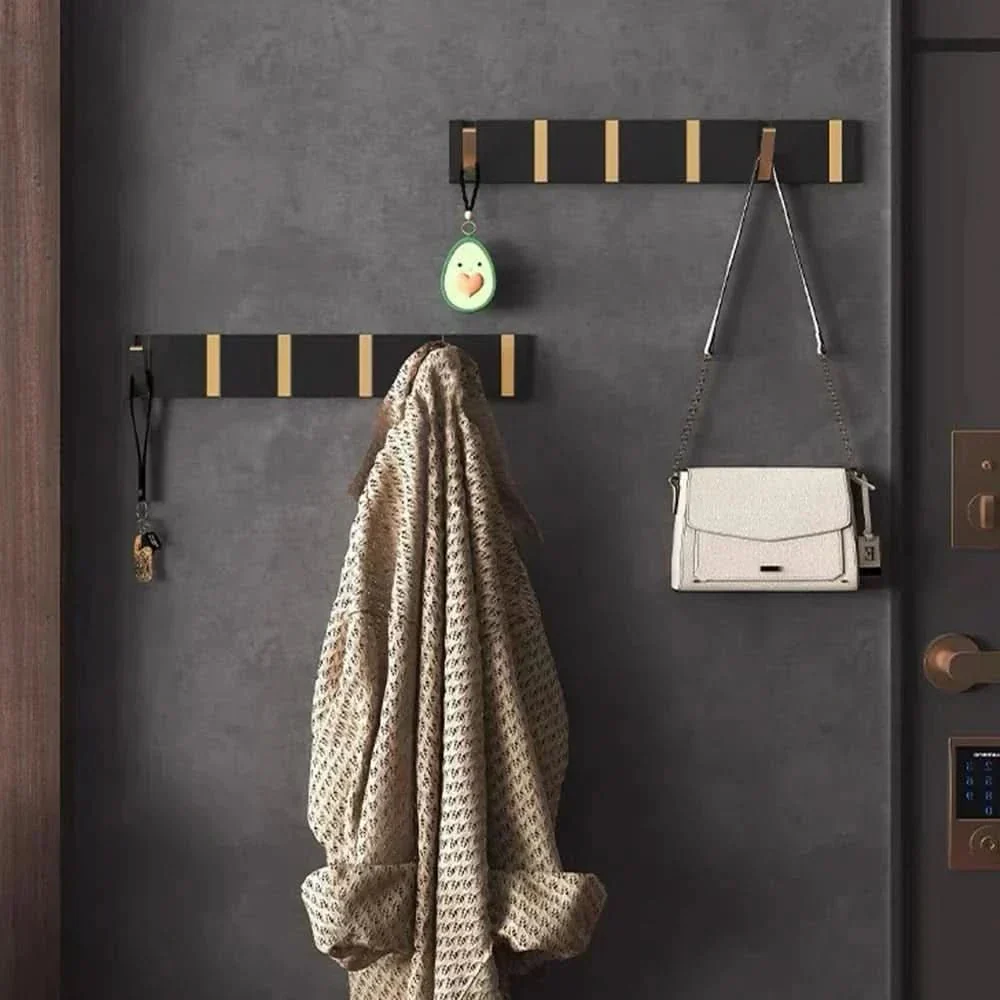 Space-Saving Wall Hook Organization | Foldable Aluminum Hook Rail | FlexiHook - Image 13