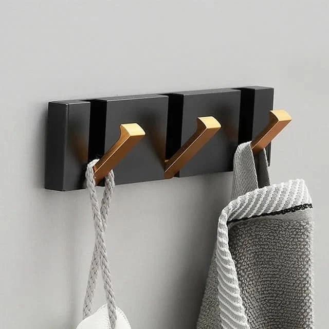 Space-Saving Wall Hook Organization | Foldable Aluminum Hook Rail | FlexiHook - Image 2