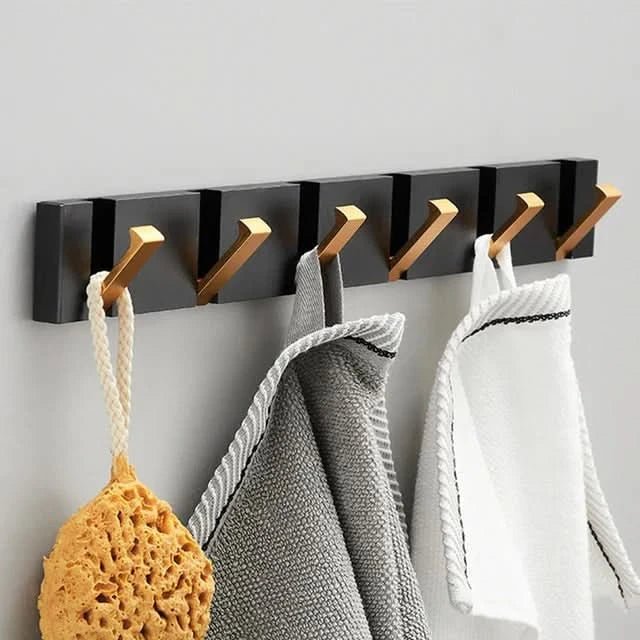 Space-Saving Wall Hook Organization | Foldable Aluminum Hook Rail | FlexiHook - Image 6