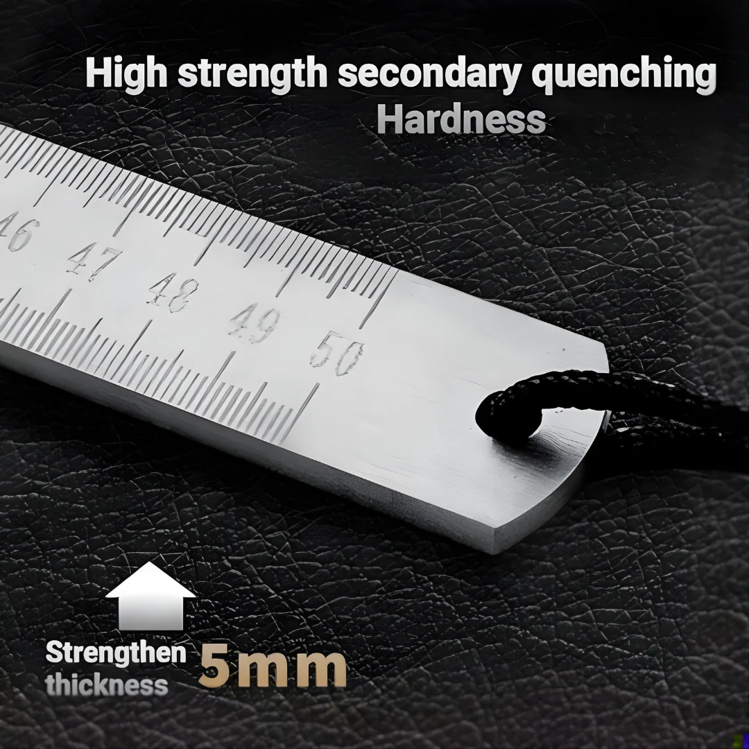 Steel Ruler | Heavy Duty Stainless Steel | Laser-Etched Scale | Precision Measuring Tool - Image 3