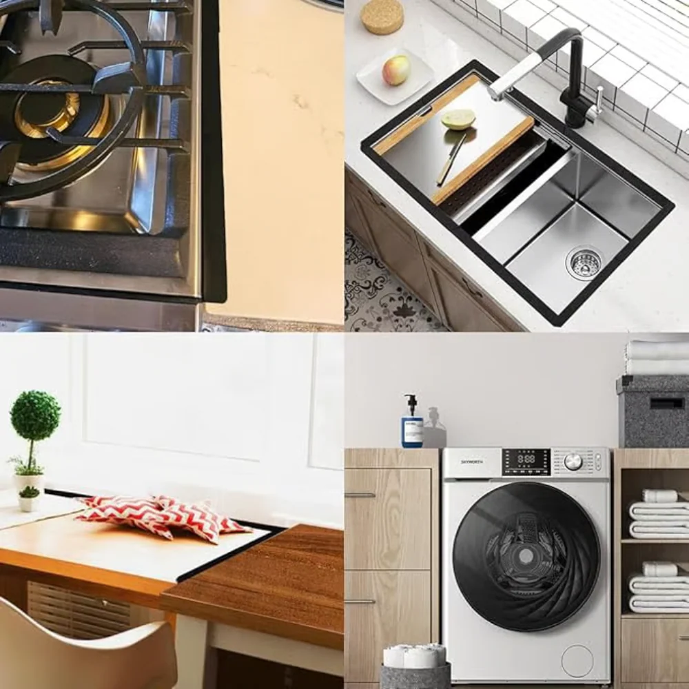 Stove Gap Cover | Adjustable Length | Stainless Steel | Easy Clean Design | SealSnap - Image 4
